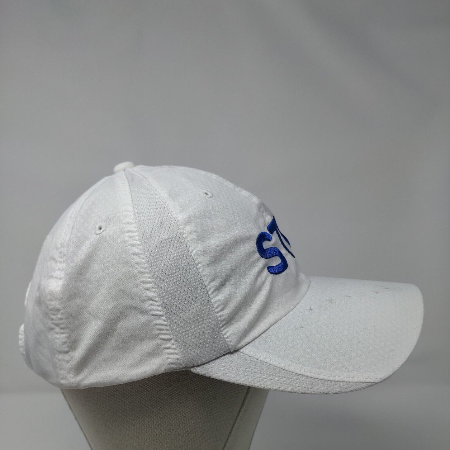 STL Strapback Hat White OSFM Embroidered Nike Heritage 86 Dri-Fit