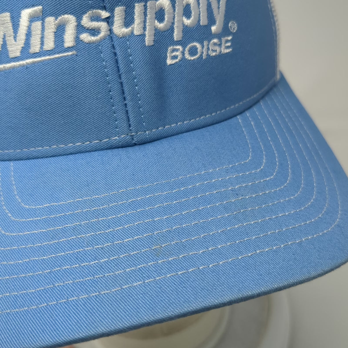 Richardson Trucker Hat Blue White One Size Winsupply Boise Embroidered Snapback
