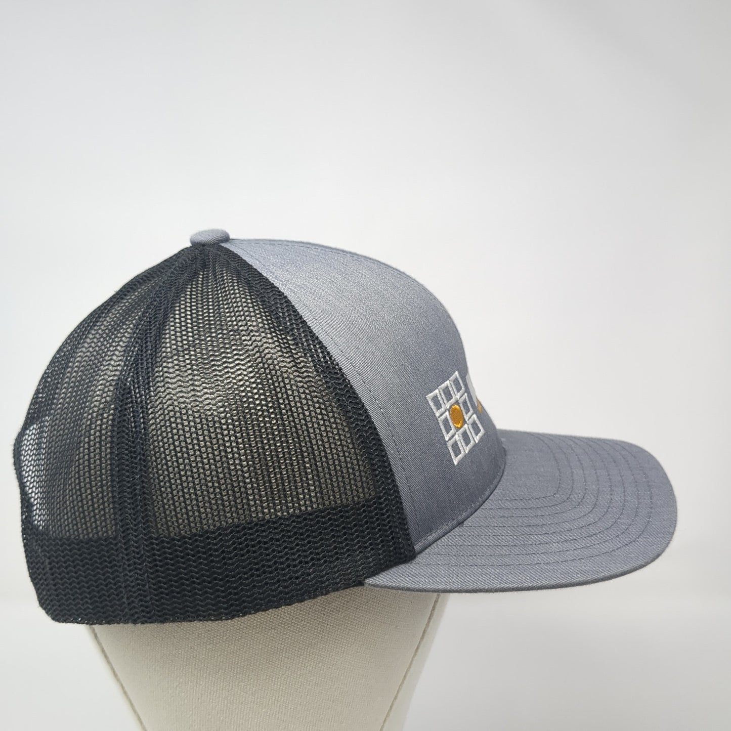 Merrick Snapback Trucker Hat Gray OS Adjustable Mesh Back Pacific Headwear