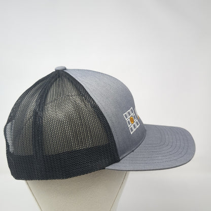Merrick Snapback Trucker Hat Gray OS Adjustable Mesh Back Pacific Headwear