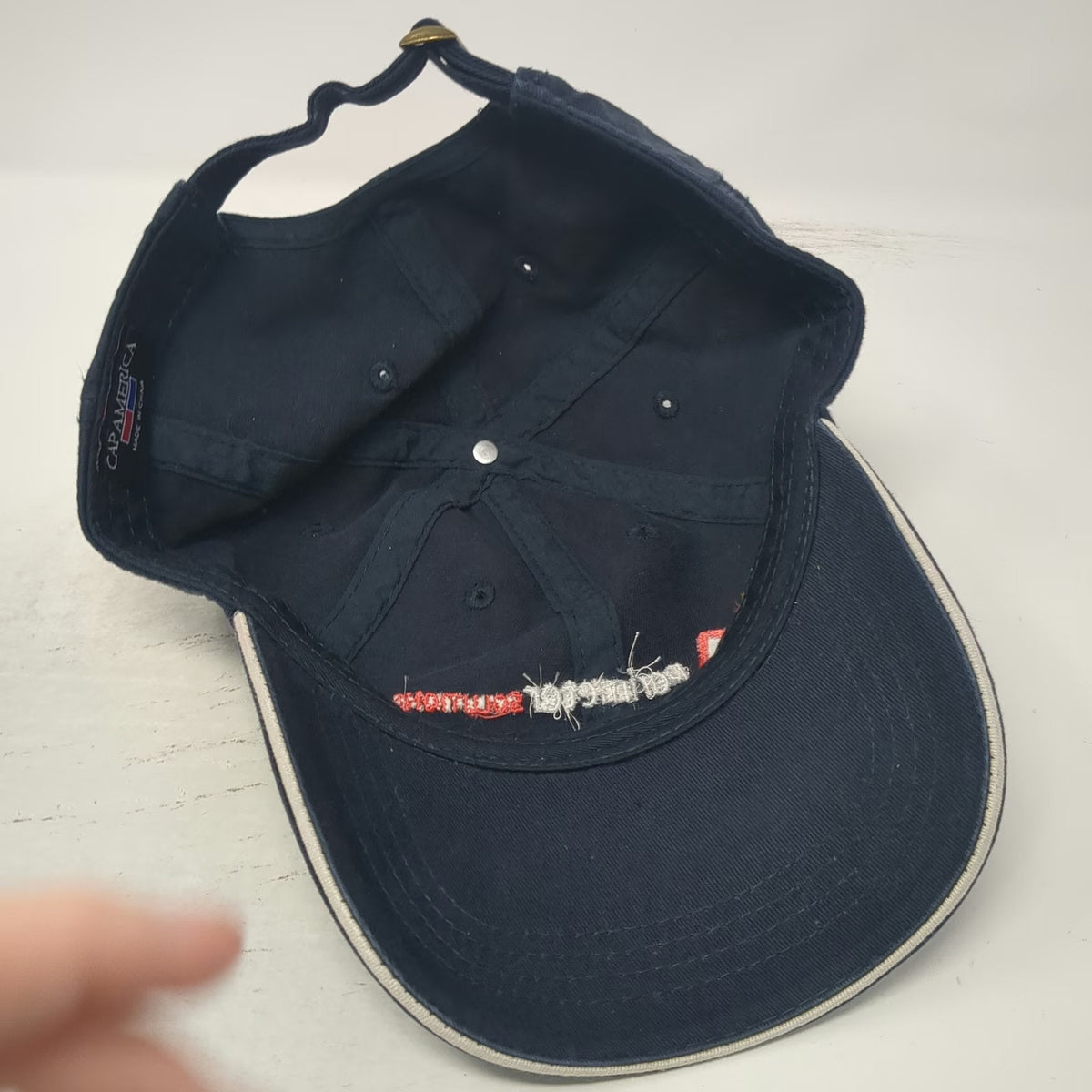 Cap America Baseball Cap Blue One Size Perimeter Solutions Embroidered Hat