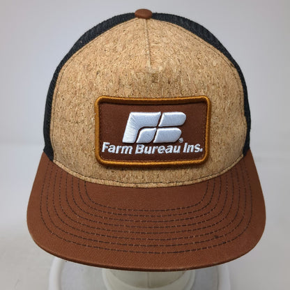 Buck's Bags Brown One Size Trucker Hat Farm Bureau Insurance Idaho Cork Mesh