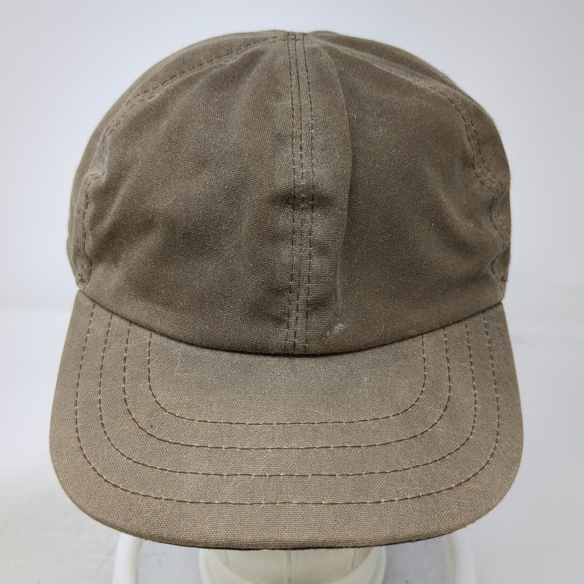 Stormy Kromer Baseball Cap Brown 7 3/4 Waxed Canvas SK Logo Fitted USA Made Hat