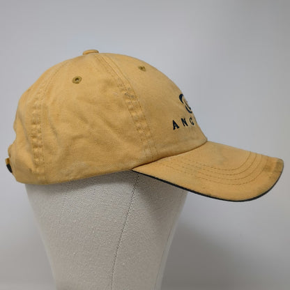 Port Authority Baseball Cap Yellow OSFM Boise Idaho Anglers Fishing Cotton Hat