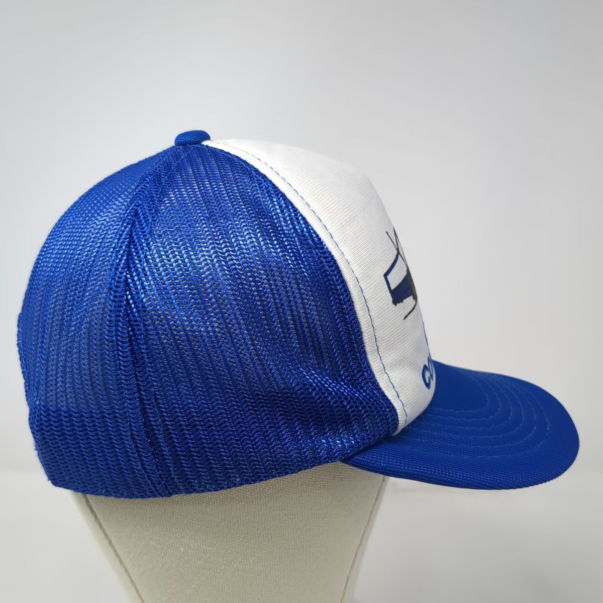 Young An Trucker Hat Blue One Size Colonial Concrete Inc Mixer Truck Graphic