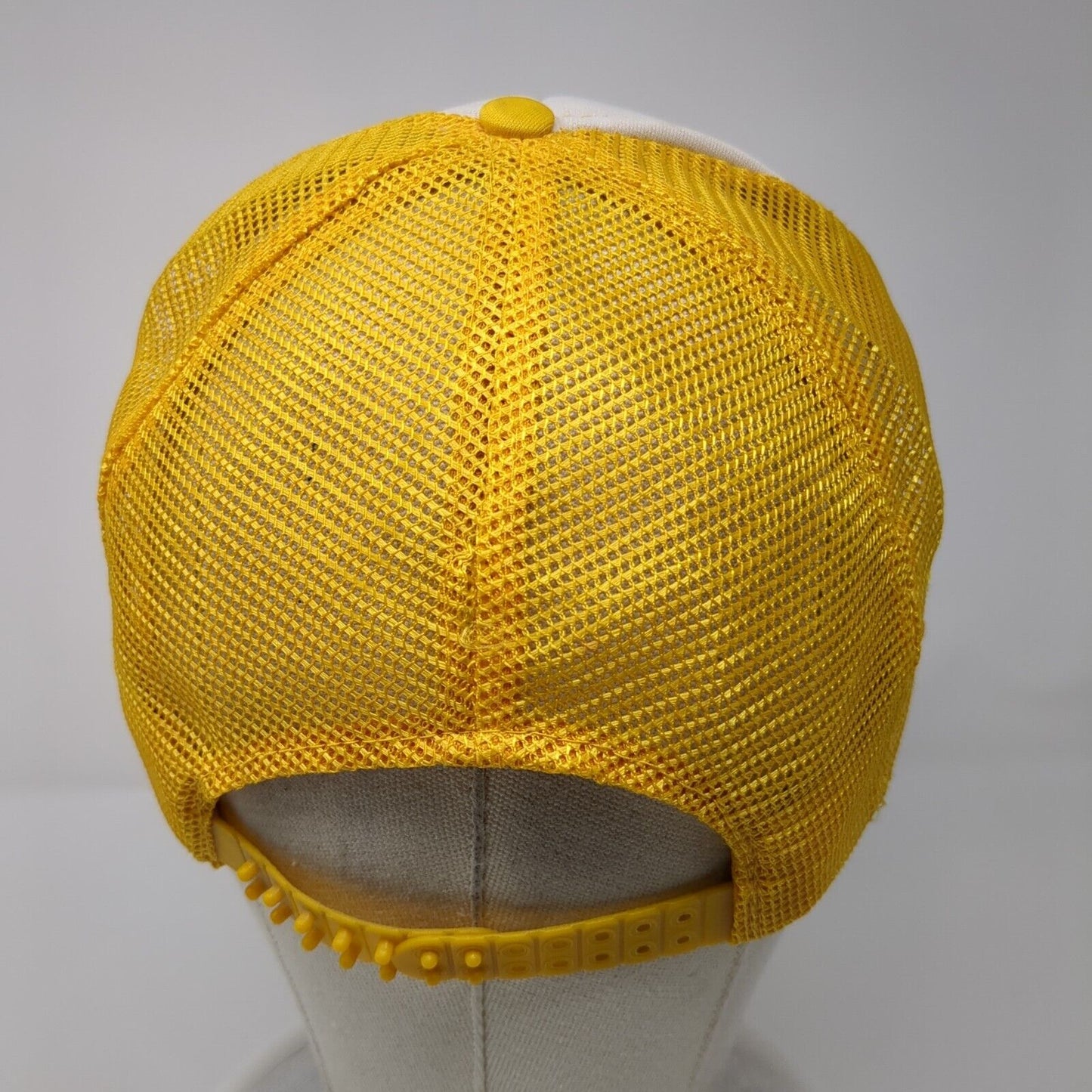 Black Rock RV Park Snapback Trucker Hat Yellow OS Adjustable Mesh Rope San Sun