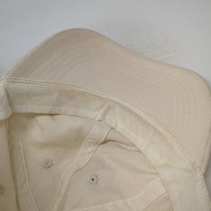H&M Baseball Cap Beige One Size Solid Plain Blank Cotton Twill Adjustable Hat