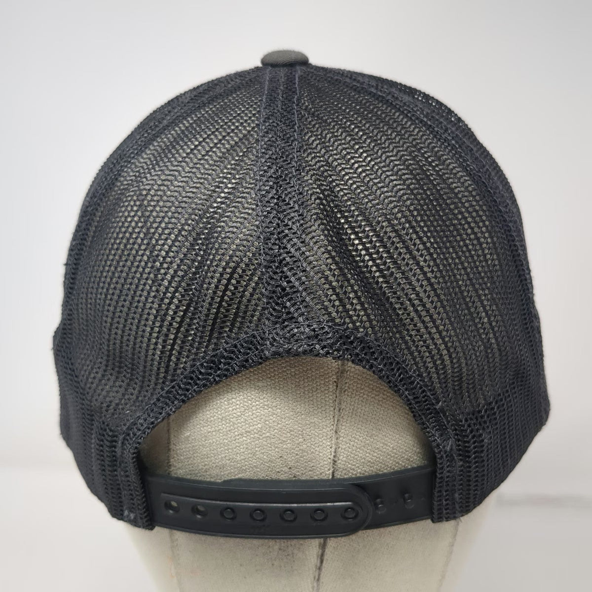 Yupoong Trucker Hat Gray One Size Snapback Mesh Back Moab Utah Arch Patch