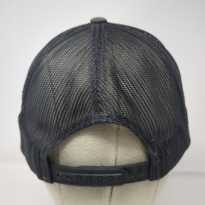 Yupoong Trucker Hat Gray One Size Snapback Mesh Back Moab Utah Arch Patch