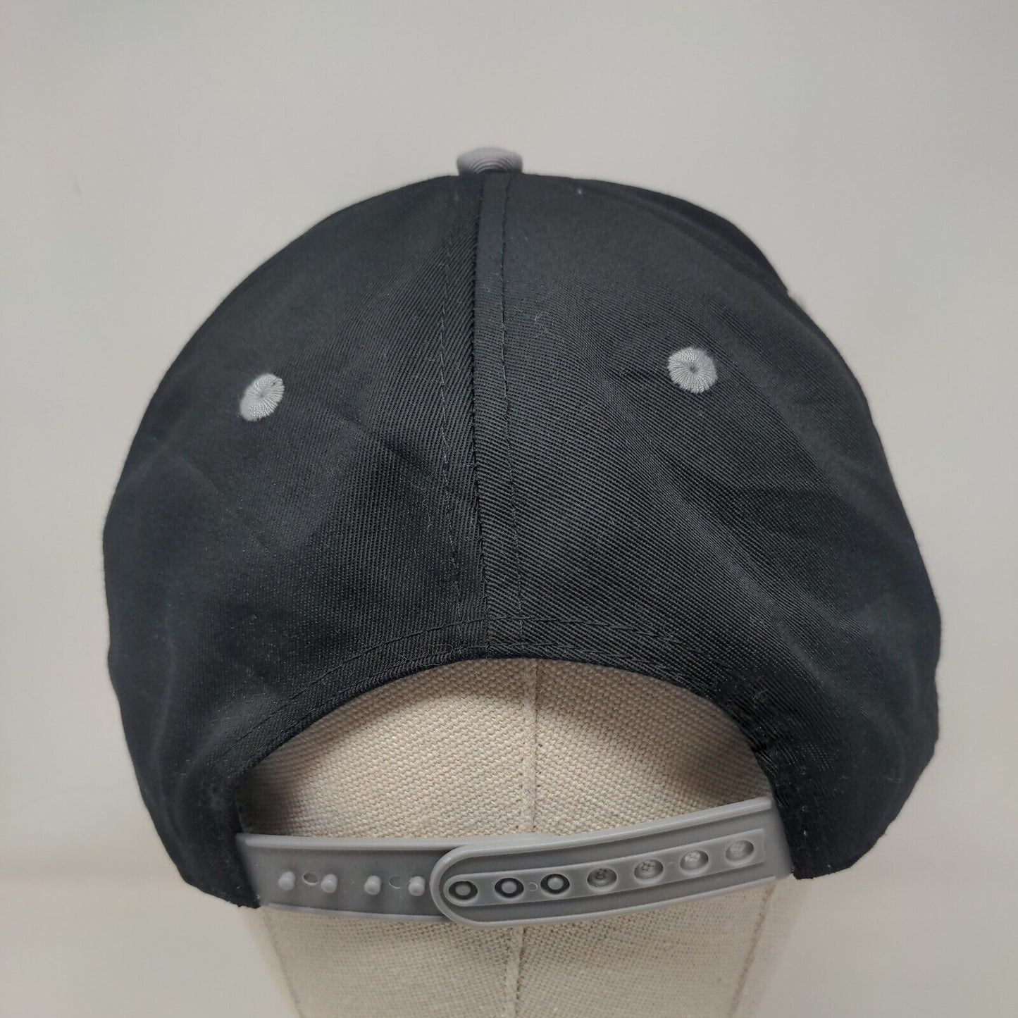 Infinity Snapback Hat Black OSFM Adjustable Colorblock 6 Panel Blank