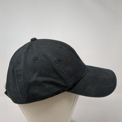 SeaWorld Strapback Hat Black One Size Solid Adjustable Embroidered