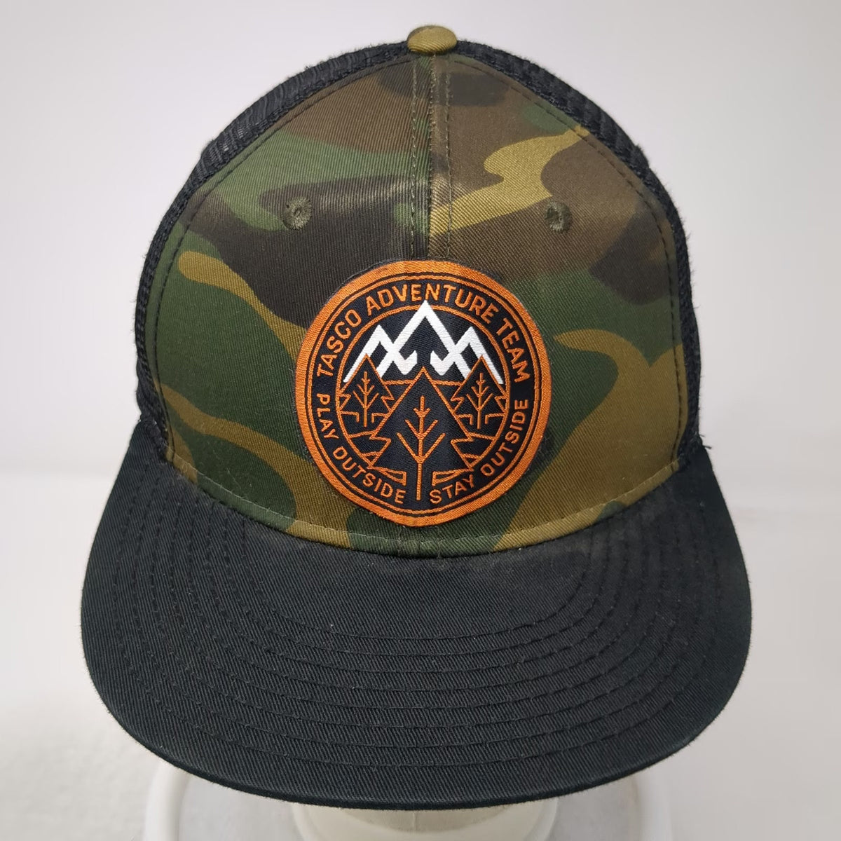 Otto Trucker Hat Green One Size Camo Mesh Back Mountain Patch Play Outside