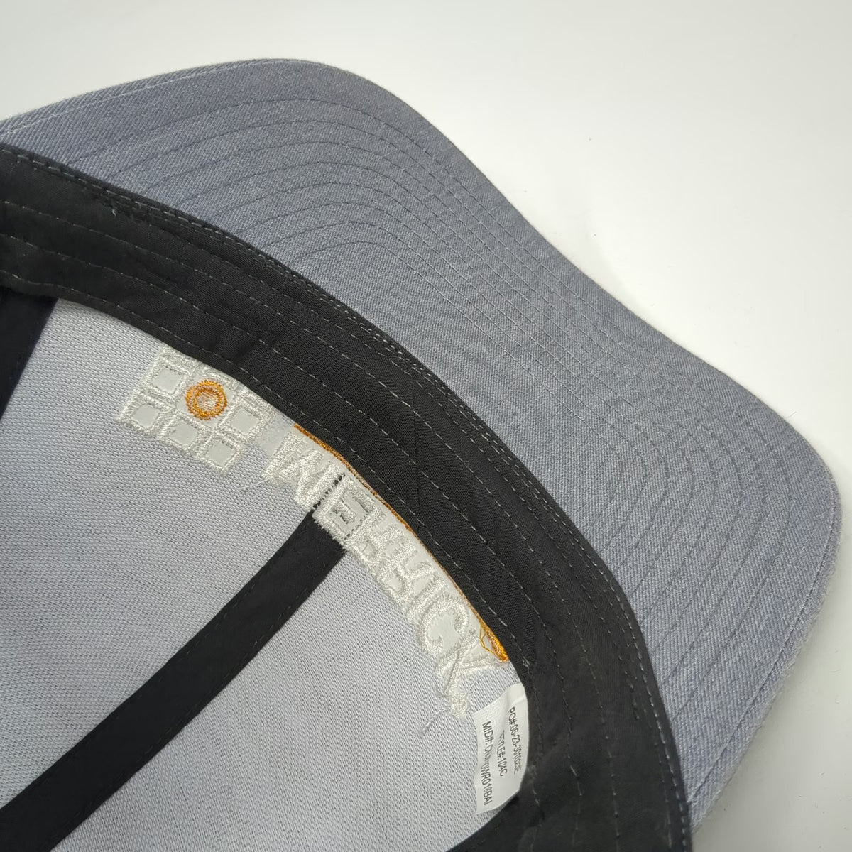 Pacific Headwear Trucker Hat Gray One Size Merrick Logo Mesh Snapback 104C Cap
