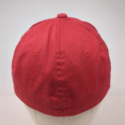 Park Hill Fitted Hat Red Small-Medium Embroidered Flexfit Yupoong