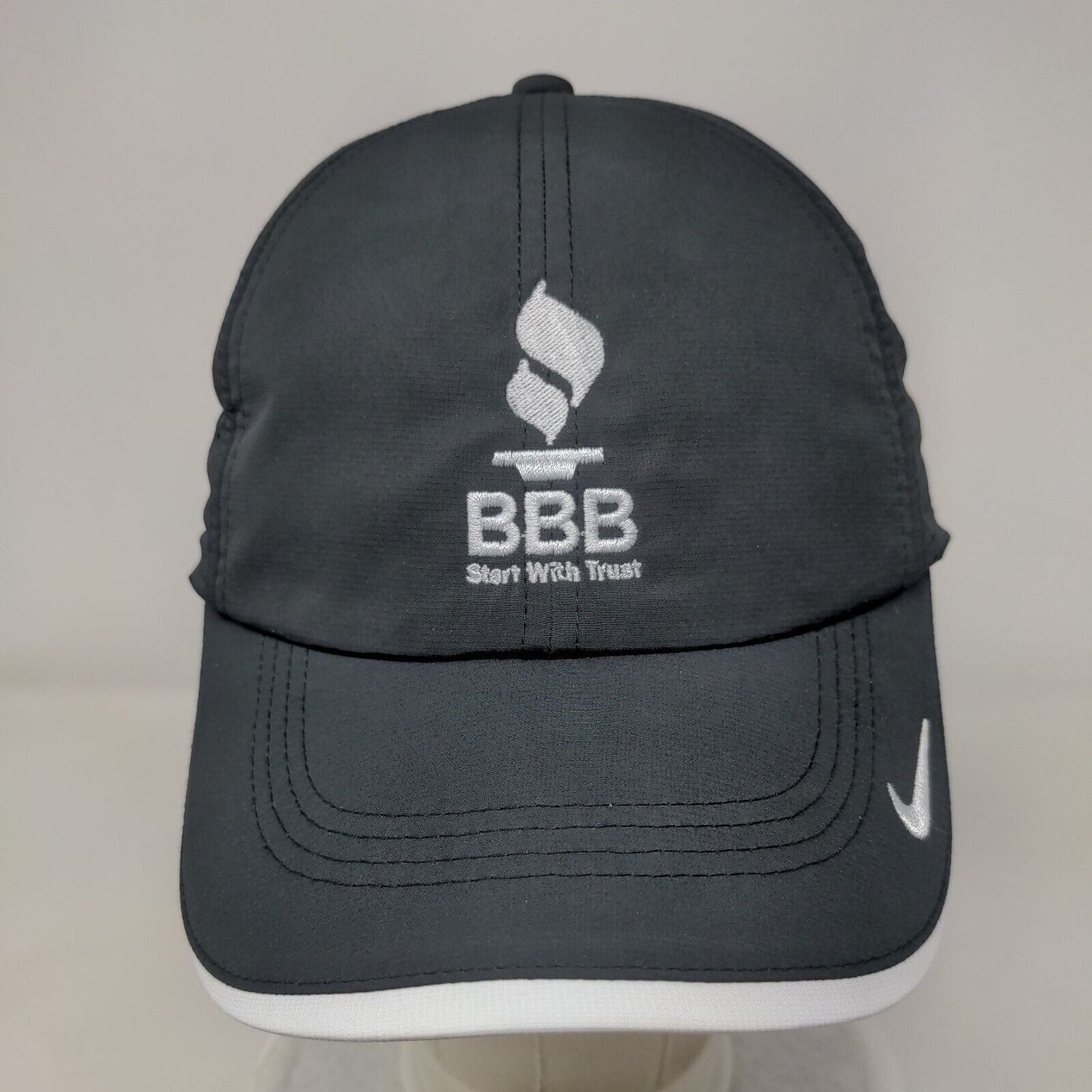 BBB Start With Trust Strapback Hat Black OSFM Nike Heritage 86 Dri-Fit