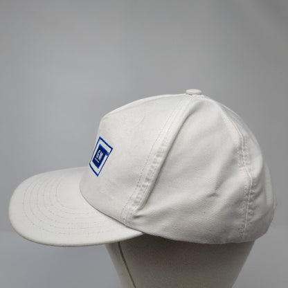 UAW GM Snapback Hat White One Size Adjustable Embroidered Solid Outdoor
