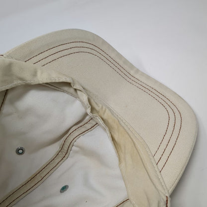 Gap Baseball Cap Beige L Contrast Stitching Elastic Back Cotton Hat