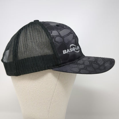 Richardson Trucker Hat Gray One Size Camo Base Line Snapback Mesh Polyester Cap