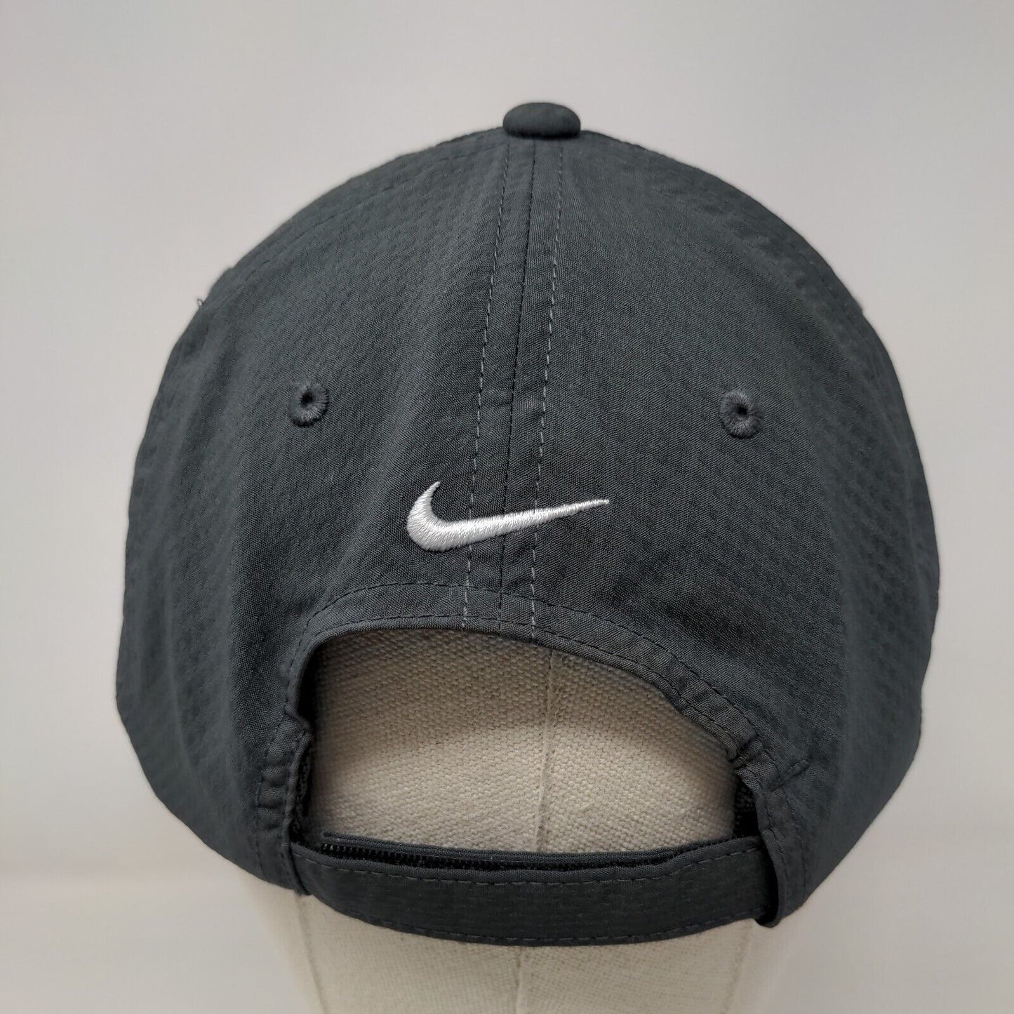 Qumulo Strapback Golf Hat Gray OSFM Adjustable Heritage86 Nike Dri-Fit