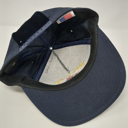 NMCB 28 The Old Pros Snapback Hat Blue OS Adjustable Embroidered Eagle Crest