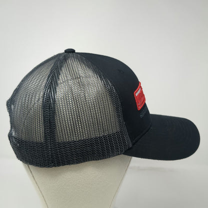 Basecamp Trucker Hat Black One Size Weather Guard Mesh Back Snapback Tools Logo
