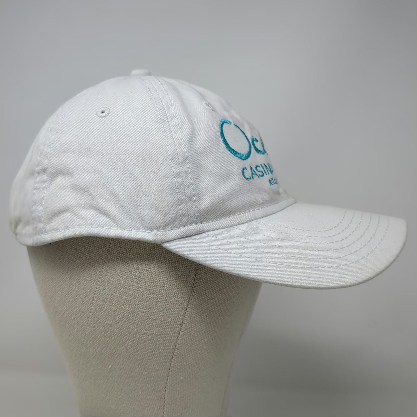 Sportsman Baseball Cap White One Size Ocean Casino Resort Atlantic City Logo Hat