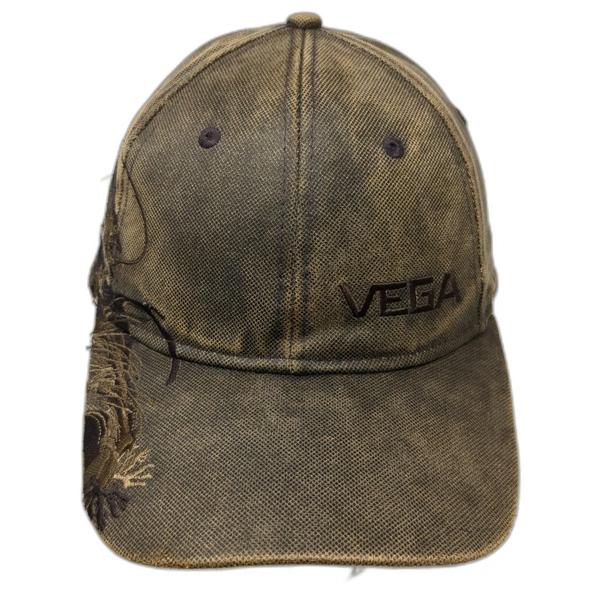 DRI DUCK Vega Baseball Cap Brown One Size Distressed Fish Wildlife Strapback Hat