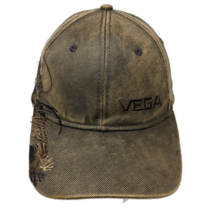 DRI DUCK Vega Baseball Cap Brown One Size Distressed Fish Wildlife Strapback Hat
