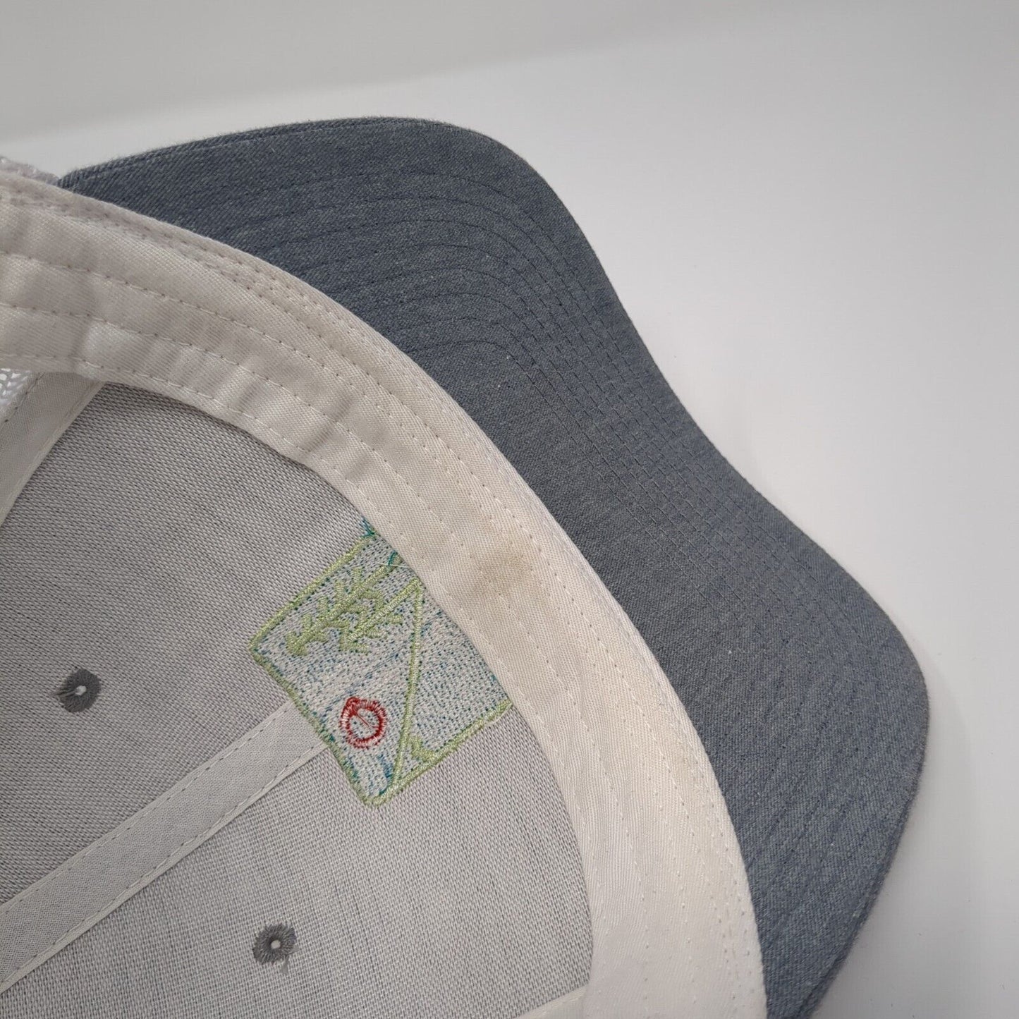 Idaho Snapback 112 Trucker Hat Gray One Size Adjustable Mesh Back Richardson