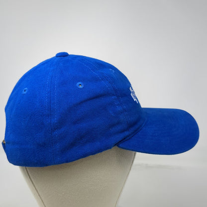 Sportsman Blue Cross of Idaho Mountain Logo Baseball Cap OSFM Hat Slideback Blue