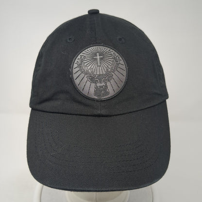 Jagermeister Slideback Baseball Cap Black OS Adjustable Embroidered 6 Panel