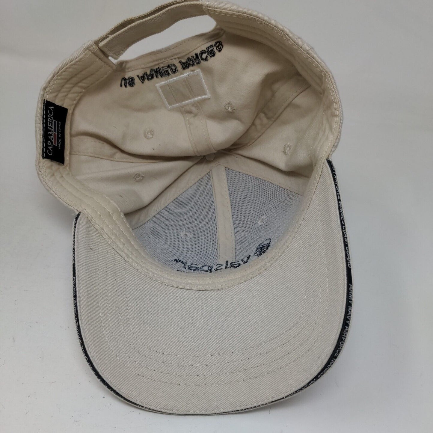Valspar Championship Strapback Golf Hat Tan One Size US Armed Forces