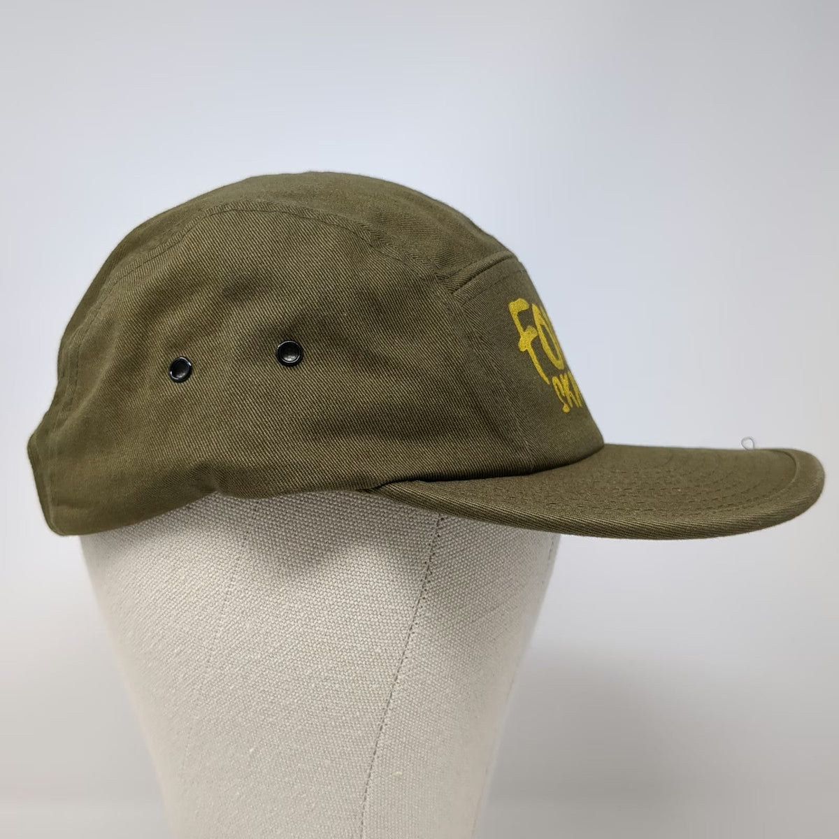 Yupoong 5 Panel Green One Size Forever Skateboards Slideback Flat Brim Hat