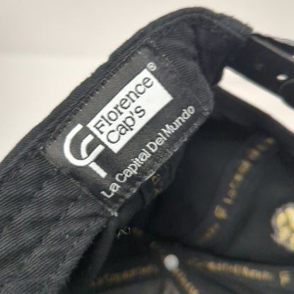 Florence Cap's 5 Panel Black One Size Snapback Lion Un Hijo de Dios Spanish Hat