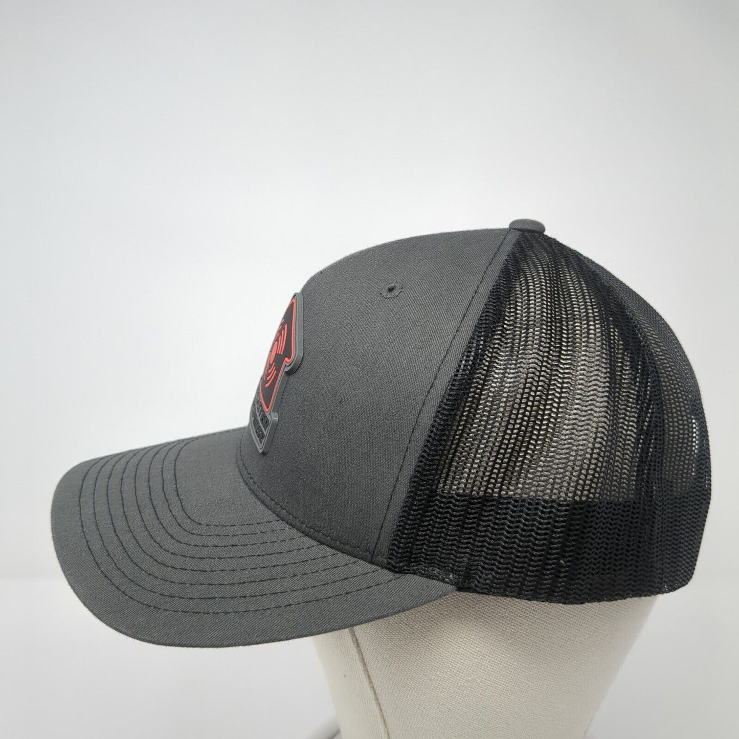 Disaster Response Snapback Trucker Hat Gray OS Adjustable Mesh Back 6 Panel