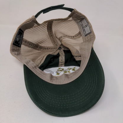 Aucilla Hammock Plantation Strapback Hat OSFM Green Mesh Back Embroidered OC