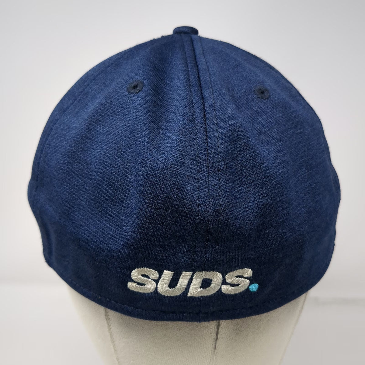 New Era Baseball Cap Blue XL 39THIRTY Stretch Fit SUDS Logo Embroidered Hat