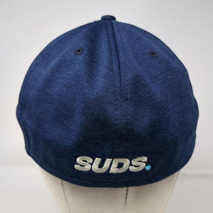 New Era Baseball Cap Blue XL 39THIRTY Stretch Fit SUDS Logo Embroidered Hat