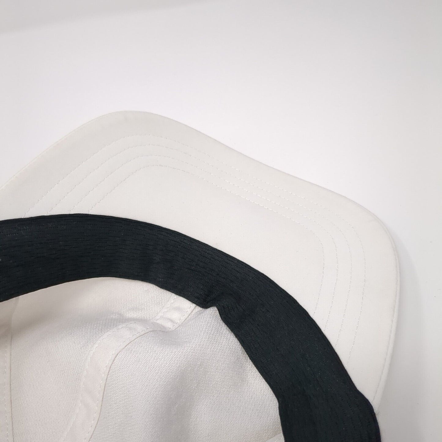 Unbranded Strapback Hat White One Size Adjustable Breathable 6 Panel Blank