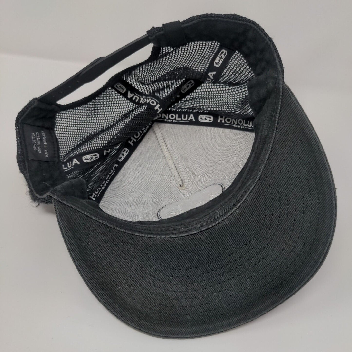 Aloha Snapback Mesh Back Trucker Hat Black One Size Adjustable Honolua