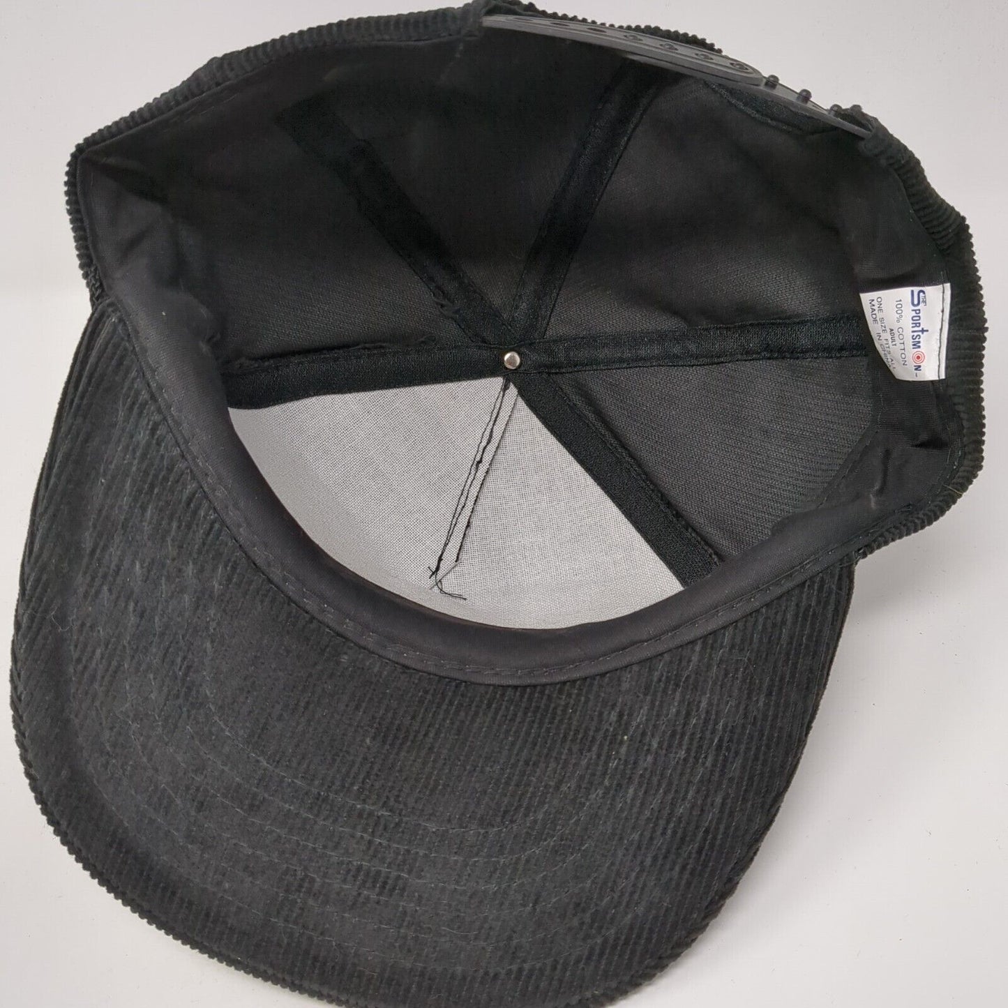 Consolidated Freightways Snapback Rope Hat Black One Size Corduroy