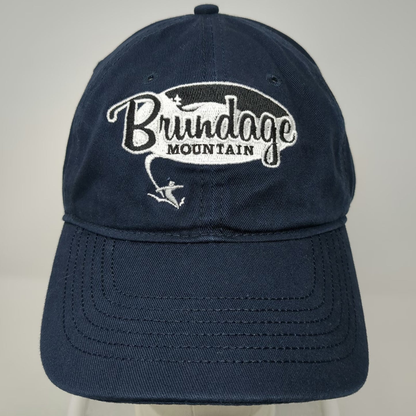 Ouray Brundage Mountain Ski Resort Hat Blue Baseball Cap One Size Strapback