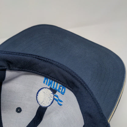 United Pipe & Supply Strapback Hat Blue OSFA Adjustable Embroidered