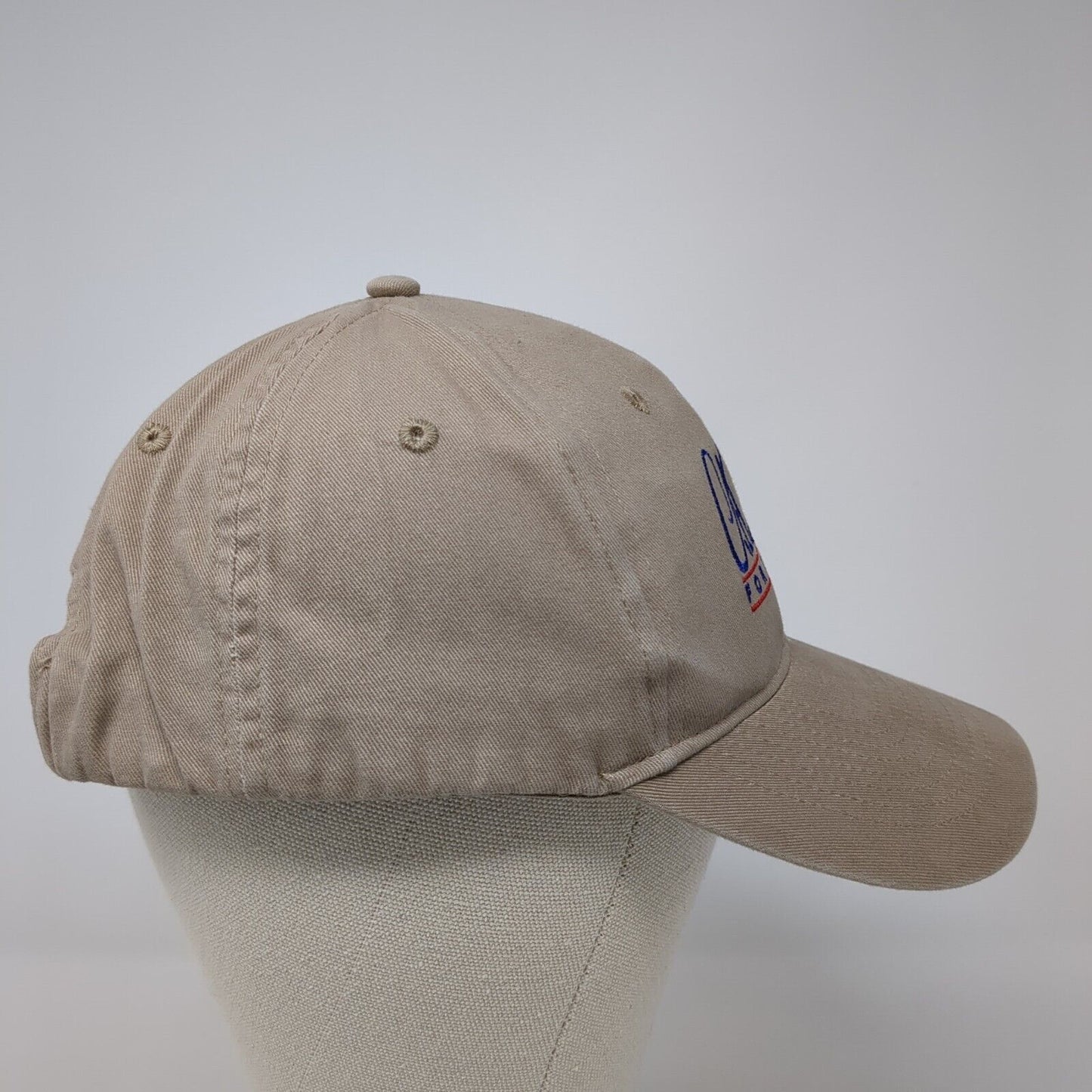 CAST For Kids Foundation Strapback Hat Tan One Size Embroidered KC