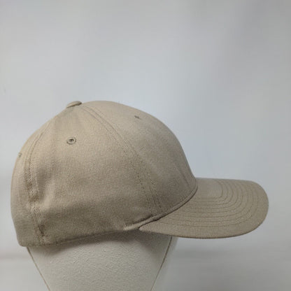 Lids Fitted Hat Tan Small-Medium Solid 6 Panel Vent Holes Blank Flexfit