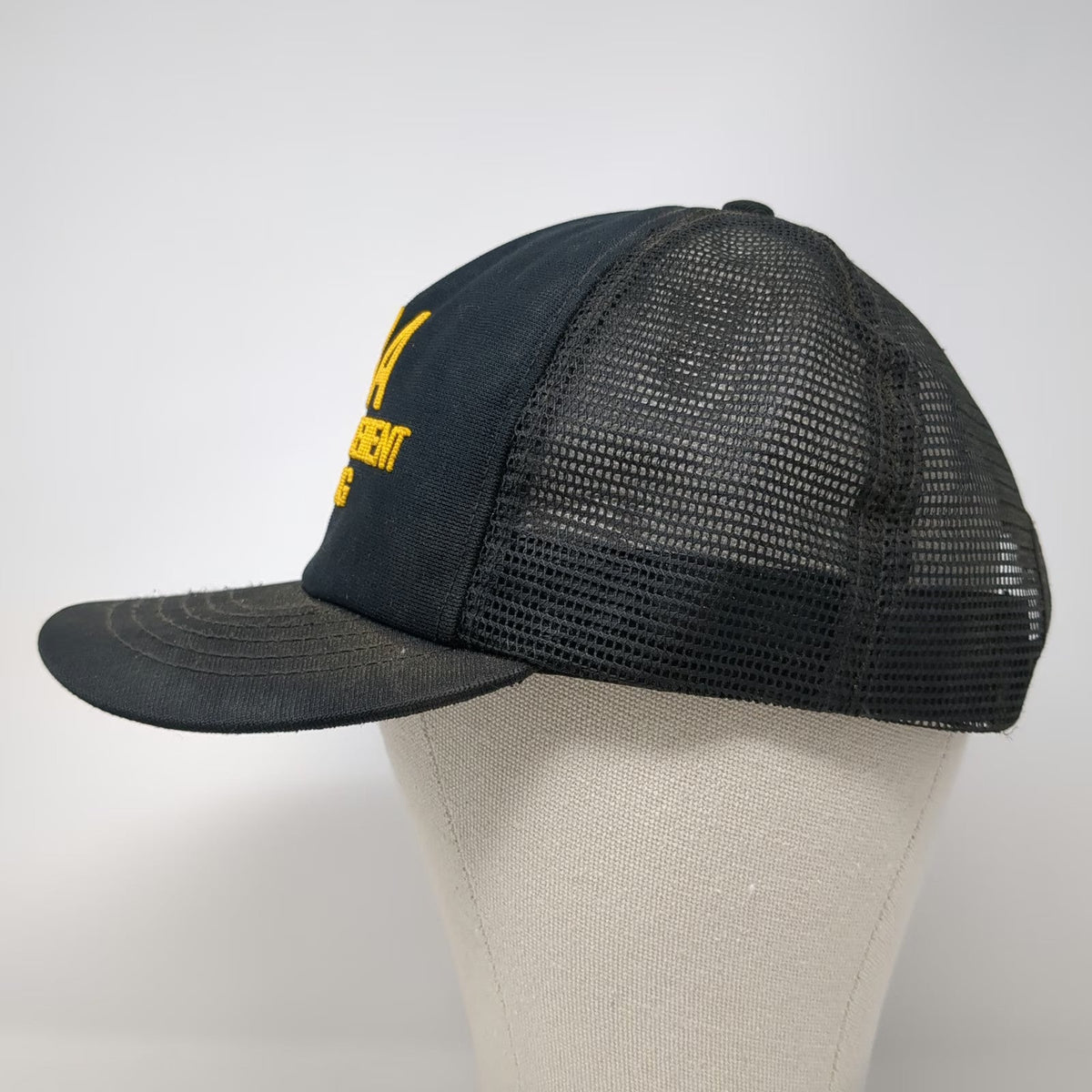 Trucker Hat Black One Size NRA Law Enforcement Training Snapback Mesh Back Hat