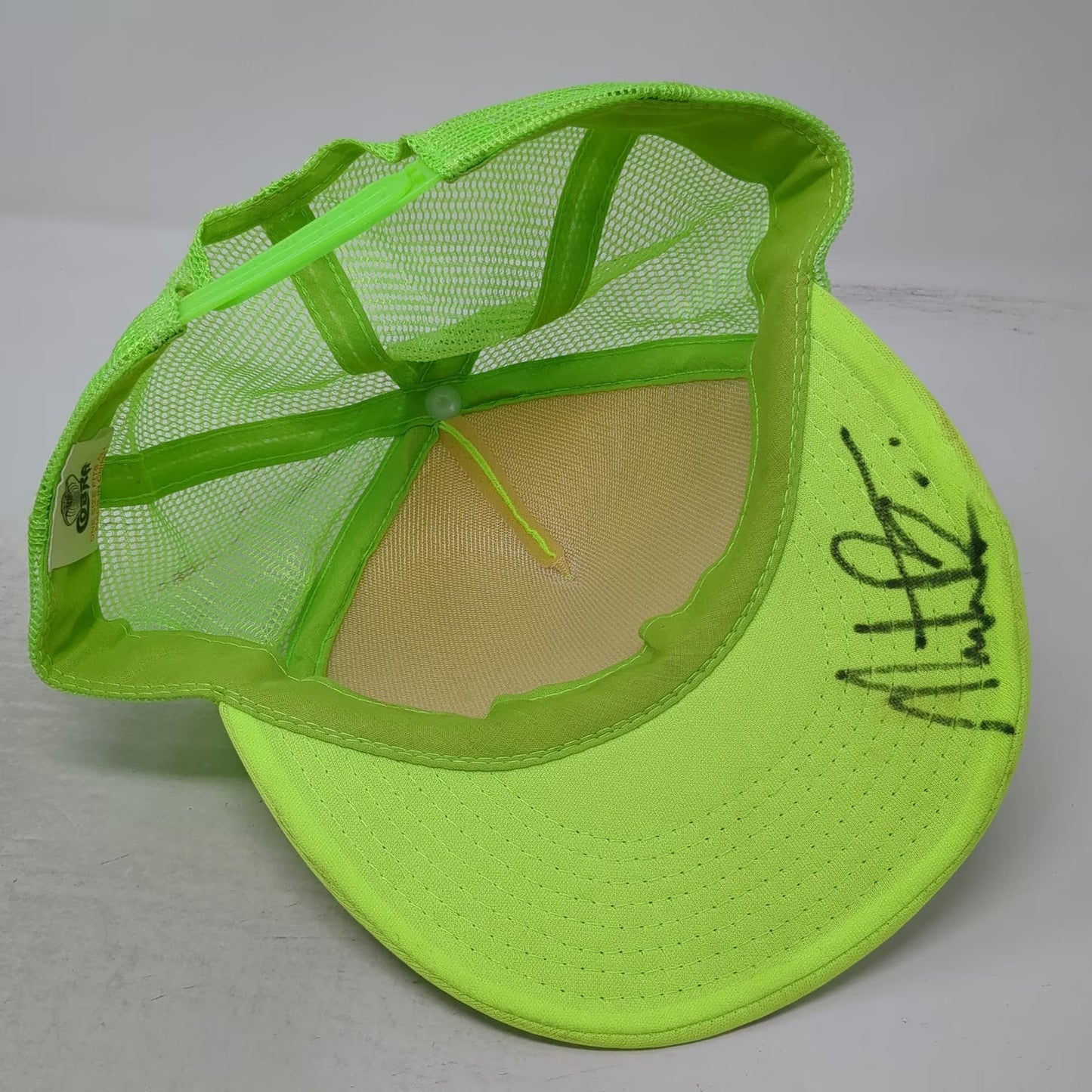 Cobra Trucker Hat Green One Size Dew Tour Autographed Signed Mesh Foam Cap