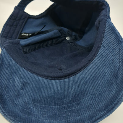 BDG Baseball Cap Blue One Size Corduroy Slideback Adjustable Plain Solid hat