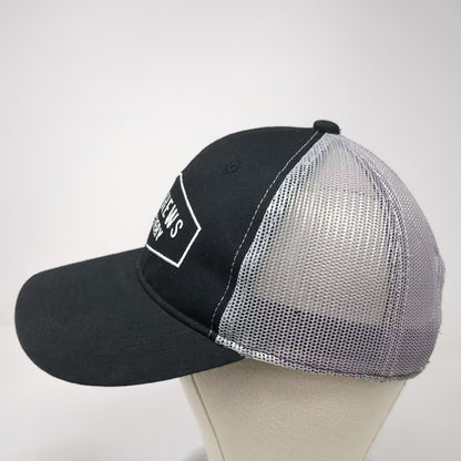 Mathews Archery Trucker Hat Black One Size Adjustable Snapback Embroidered Cap