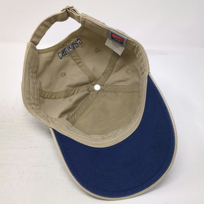BYU Cougars NCAA Nike Hat Beige Blue Gold OSFM Underbrim Slideback Embroidered